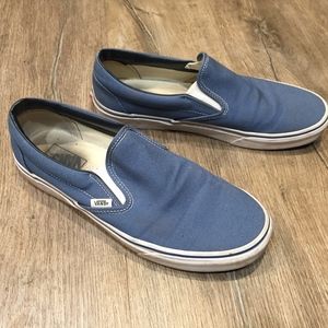 Vans Slip On Blue - USA Men's 10.5 - Lightly Used